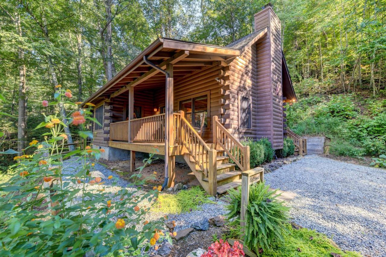 Waynesville Cabin With Covered Deck And Fire Pit! Lake Junaluska Zewnętrze zdjęcie